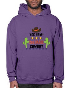 yee haa cowboy nd grade 1257# - western- Hoodie