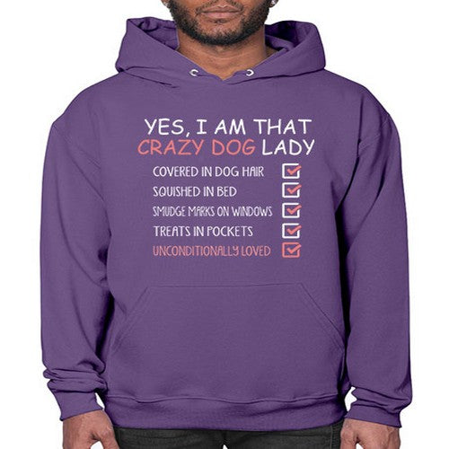 yes i am that crazy dog lady - dogs- Hoodie