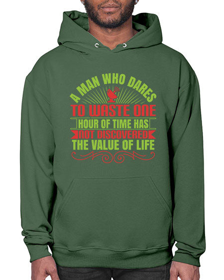 A man who dares to waste one hour of time has not discovered the value of life 331# - general science- Hoodie