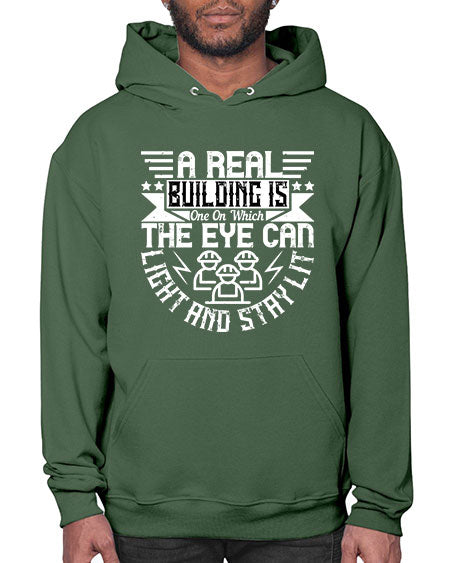 A real building is one on which the eye can light and stay lit Style 22# - architect- Hoodie