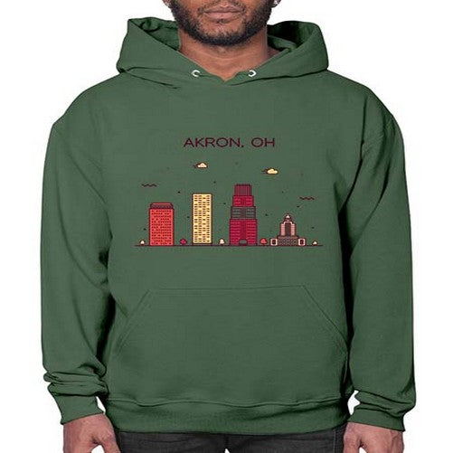 AkronOH 285# - cities- Hoodie