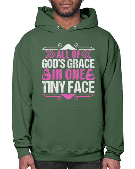 All of Gods Grace in one tiny Face Style 18# - baby- Hoodie