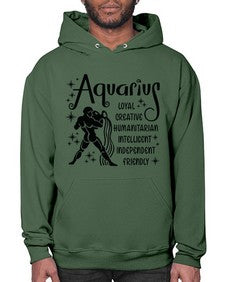 Aquarius 64# - aquarius- Hoodie