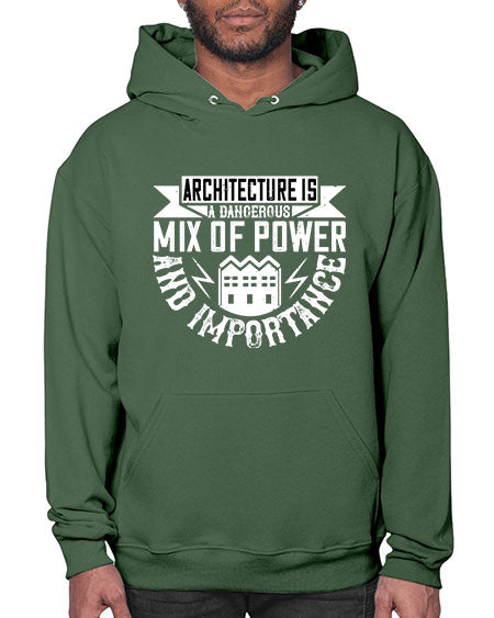 Architecture is a dangerous mix of power and importance Style 47# - architect- Hoodie
