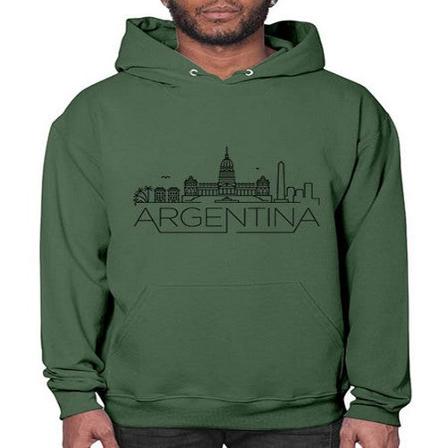 Argentina Minimal Skyline 341# - cities- Hoodie