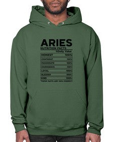 Aries Nutrition Facts 97# - aries- Hoodie