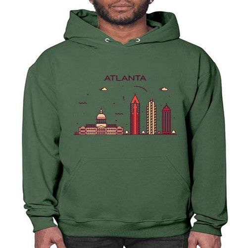 Atlanta 374# - cities- Hoodie