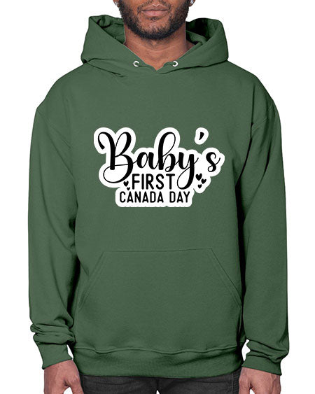 Baby s First Canada Day 275# - baby- Hoodie