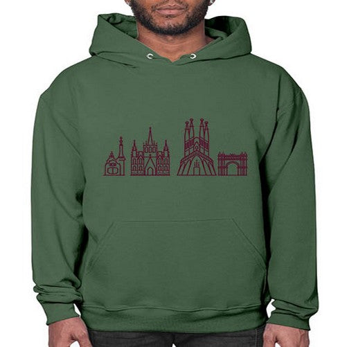 Barcelona 413# - cities- Hoodie