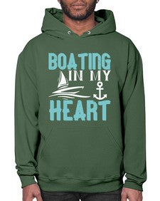 Boating in my heart 13# - boats- Hoodie
