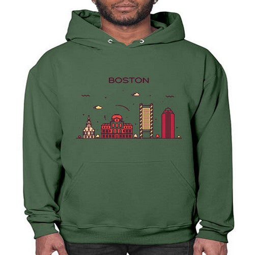 Boston 481# - cities- Hoodie