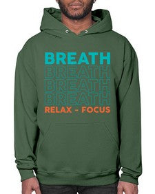 Breath Relax Focus 181# - yoga- Hoodie