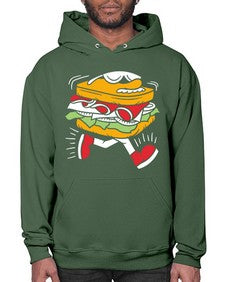 Burger 1# - cartoon food- Hoodie