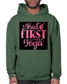But First Yoga  188# - yoga- Hoodie