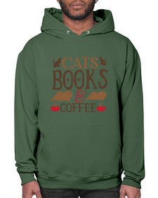 Cats Books Coffee Style 9# - cats- Hoodie