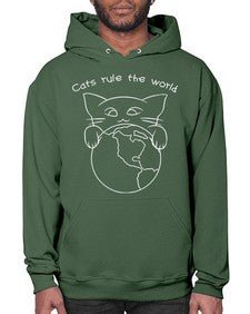 Cats Rule the World - cats- Hoodie