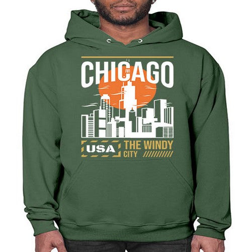 Chicago 571# - cities- Hoodie