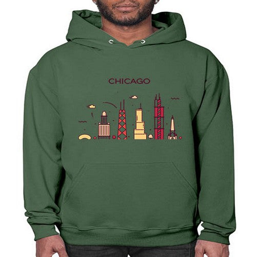 Chicago 572# - cities- Hoodie