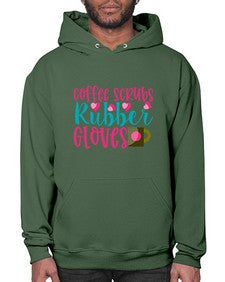 Coffee Scrubs Rubber Gloves Style 668# - nurse- Hoodie