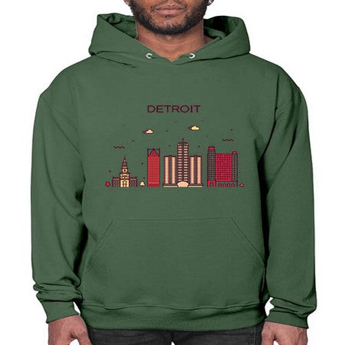 DetroitMI 665# - cities- Hoodie