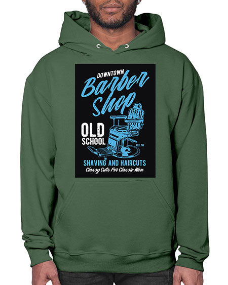 Downtown Barbershop CS729# - barber- Hoodie