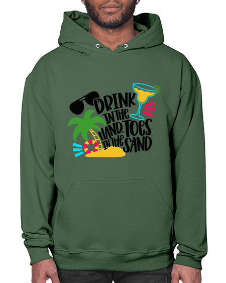 Drink In The Hand Toes In The Sand Style 48# - summer- Hoodie