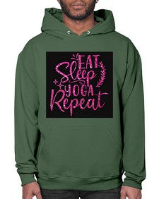 Eat Sleep Yoga Repeat  207# - yoga- Hoodie