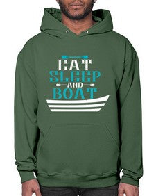 Eat sleep and Boat 16# - boats- Hoodie