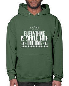 Everything is simple with Boating 17# - boats- Hoodie