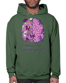 Floral Brain I Will Never Forget 146# - alzheimers- Hoodie