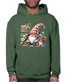 Gnome Strawberry Patch 999# - strawberry- Hoodie
