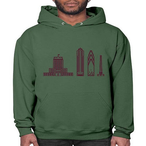 Houston 909# - cities- Hoodie