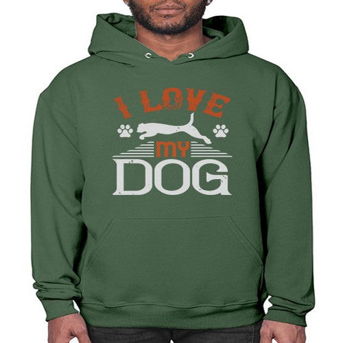 I Love My Dog Style 189# - dogs- Hoodie
