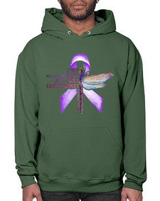 I Will Never Forge Alzheimer Awareness 179# - alzheimers- Hoodie
