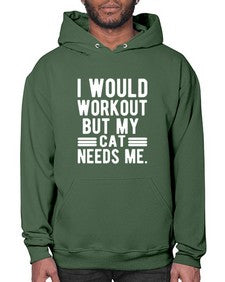 I would Workout - cats- Hoodie
