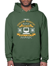 Im a computer scientist please stand back 34# - computer- Hoodie