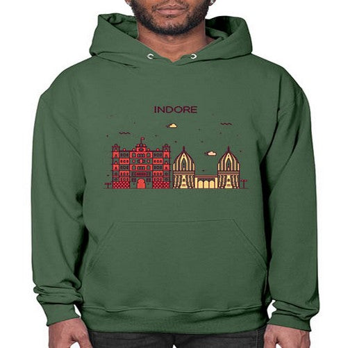 Indore 953# - cities- Hoodie