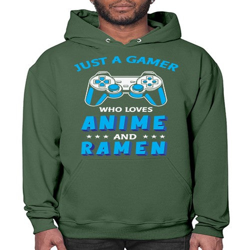Just A Gamer Who Loves Anime and Ramen 262# - anime- Hoodie