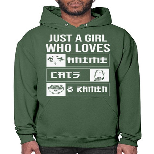 Just A Girl Who Loves 263# - anime- Hoodie