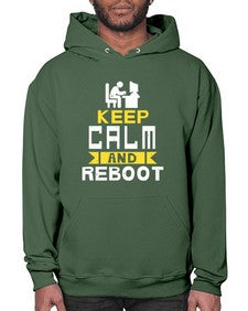 Keep Calm and reboot 27# - computer- Hoodie