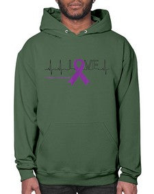 LOVE Gifts for Survivors National Alzheimers Awareness 192# - alzheimers- Hoodie