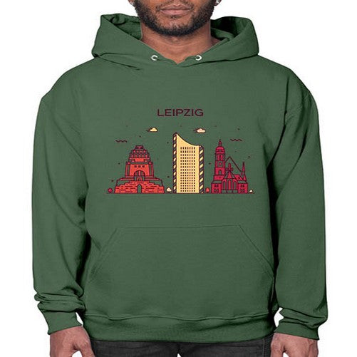 Leipzig 1128# - cities- Hoodie