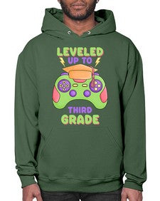 Leveled up to third Grade 472# - third grade- Hoodie