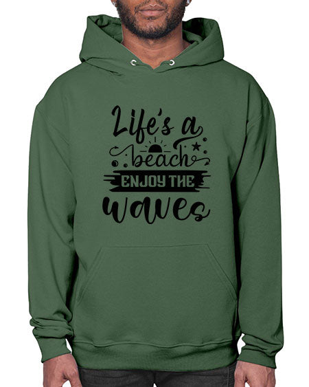 Lifes a beach enjoy the waves 01# - summer- Hoodie