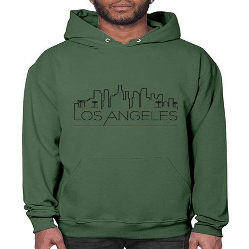 Los Angeles Minimal Skyline 1161# - cities- Hoodie