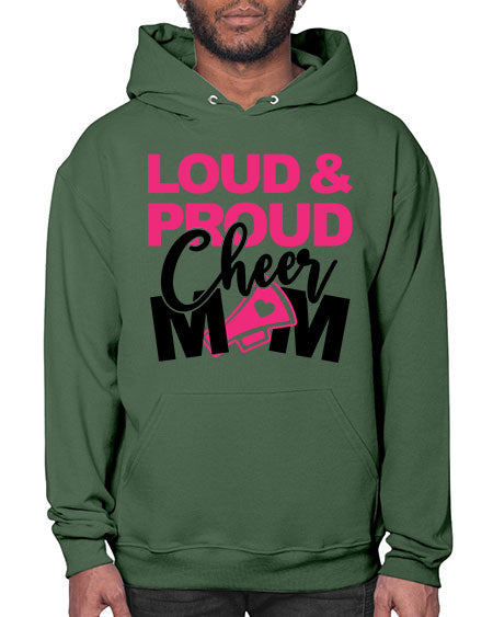 Loud Proud Cheer mom 765# - cheer- Hoodie