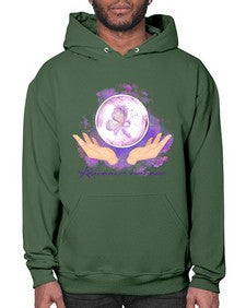 Love Purple Ribbon AlzheimerS Awareness 193# - alzheimers- Hoodie