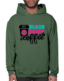 My Blood Type Is Coffee Style Style 1100# - nurse- Hoodie
