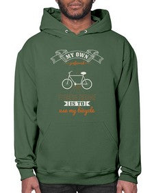 My own preferred fitness regime is to use my bicycle 2# - bicycle- Hoodie