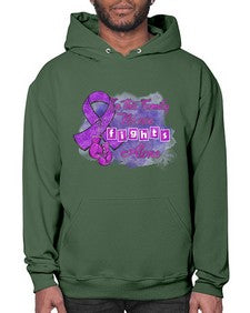 No One Figh Alone AlzheimerS Awareness 200# - alzheimers- Hoodie